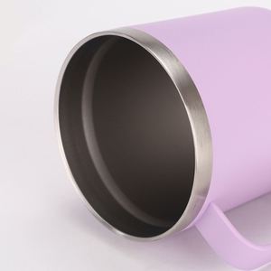 Meilleures ventes - Tasse à café isotherme en acier inoxydable à double paroi de 20 oz et 30 oz, gobelet de voyage avec poignée et couvercle en métal - Product Image 6