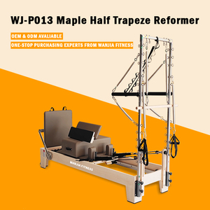 Reformer demi-trapèze en érable personnalisé de haute qualité pour la maison et la salle de sport, idéal pour le fitness et le yoga - Product Image 2