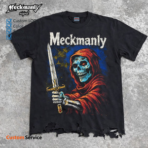 Camiseta de Hombre Meckmanly, Múltiples Colores, Estampado Personalizado, 100% Algodón Tejido, 300g, Ecológica y Transpirable, Corte Holgado - Product Image 2