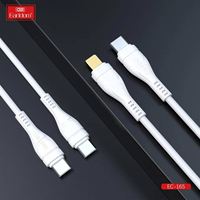 Câble de chargeur EarldomType C vers USB C, câble de charge 30W PD USB-C, charge rapide QC 3.0 pour téléphone portable Samsung