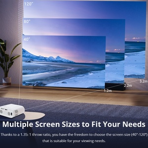 Proyector 4K con Sistema Android 11 y Enfoque Automático Keystone, WiFi 6, BT, 400 ANSI Lúmenes, 1080P Nativo, para Cine en Casa y Exteriores - Product Image 4