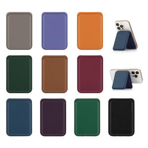 Support mince Invisible pliable sécurisé multi-cartes de <span class=keywords><strong>stockage</strong></span> pliable Type PU cuir Super magnétique porte-carte - Product Image 2