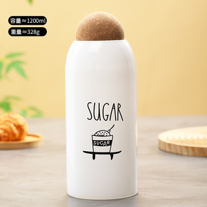 Barattolo di vetro borosilicato alto con sughero sigillato per uso domestico di stoccaggio di grande capacità <span class=keywords><strong>Set</strong></span> di conservazione della frutta secca - Product Image 4