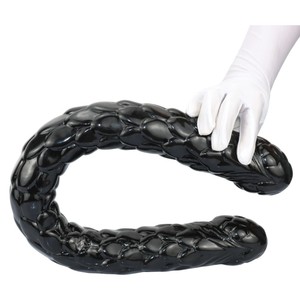 Double tête ultra-longue et ultra-large, design en écailles de <span class=keywords><strong>poisson</strong></span>, double tête, plug anal en PVC, pénis, adulte, SM, femme, lesbienne, <span class=keywords><strong>gode</strong></span> - Product Image 5