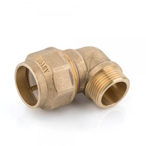 Alta presión 50X1 1/2 \ "Anillo de resina Codo macho Conectores de compresión de plástico de cobre con rosca NPT para mirilla - Product Image 2