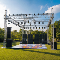 Fabricante de sistemas de elevación de truss de aluminio para escenarios, con certificación TUV, para iluminación DJ.