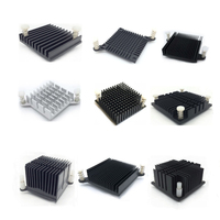 Dissipateur thermique d'estampage en aluminium et cuivre 200x100, pièces de dissipateur thermique de plaque électronique, dissipateur thermique raspberry pi 4b