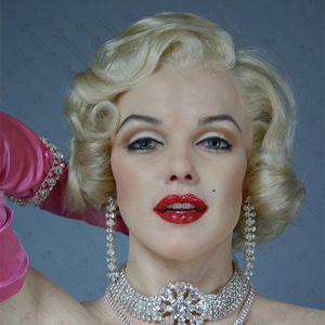 Escultura de cera de silicona realista de Marilyn Monroe, tamaño real, cera para museo - Product Image 3
