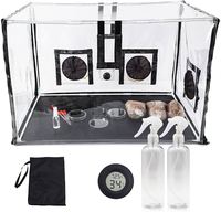Grande boîte à air immobile pour la culture des champignons, kit de culture de champignons portable