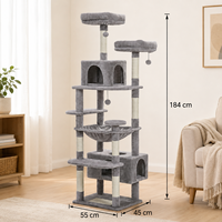 Arbre à chat double haut pour condo, le plus vendu par le fabricant