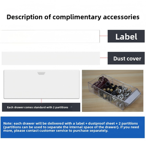 Caja de Almacenamiento Modular Rectangular de Plástico PS Transparente - Organización Versátil <span class=keywords><strong>para</strong></span> el Hogar, <span class=keywords><strong>para</strong></span> Tornillos, Ladrillos, Piezas Pequeñas y Ferretería - Product Image 5