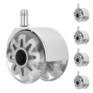 Master-Grade Orange Polymer Pu Industrial Trolley Wheels Hardware Kit Included Floor-Safe Silent Motion And Impact Resistant Fra - Product Image 1