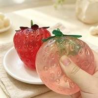 Vaseline Bananen Squishy Speelgoed met Kleurrijk Fruit, Knijp Stressverlichtend Speelgoed Vaseline Appel Squishy Aardbei Squishy