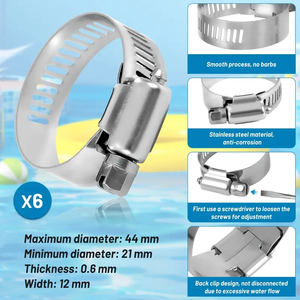 <span class=keywords><strong>Tuyau</strong></span> flexible pour aspirateur de <span class=keywords><strong>piscine</strong></span> en PE de 2 m - Product Image 4