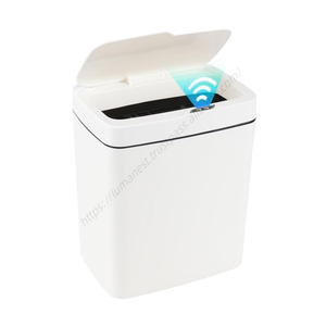 Vente en gros de poubelles de luxe pour la maison, 15L 18L, poubelle en plastique avec capteur de mouvement, poubelle automatique - Product Image 1