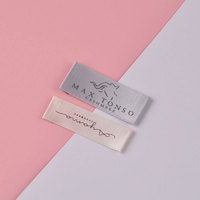 Étiquettes de lavage doux logo de marque personnalisé étiquettes d'entretien des vêtements étiquette tissée en polyester de haute qualité personnalisée étiquette de vêtement pour vêtement