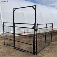 Panneau portable pour moutons avec connexion par goupilles pour enclos de course et enclos temporaire