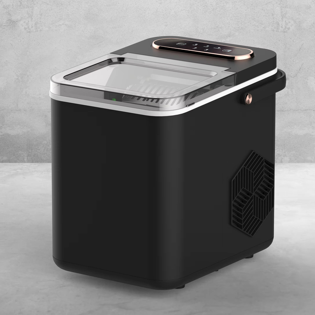 Desktop Portable Commercial Ice Maker Automatic Electric Smart Countertop 12kg Daily Cube Machine Ready Use 6-8 Mins Plastic