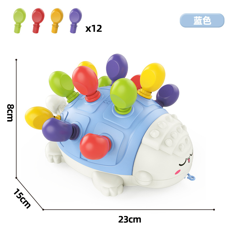 ของเล่นไดโนเสาร์แบบเชื่อมต่อกัน [สีน้ำเงิน] กล่องสีจีน