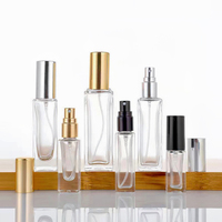 Atomiseur de parfum transparent de décantation de voyage portable rechargeable personnalisé de 8ml 10ml mini vaporisateur vide flacon en verre d'atomiseur de parfum