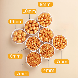 Premium <strong>Gold</strong> Sugar Sprinkles Multiple Sizes Brownie <strong>Cake</strong> Decorating Candy Pearls Professional Donuts Cookie Cupcake <strong>Toppings</strong> - Product Image 2