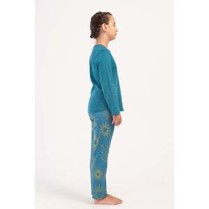 KIZ COCUK INTERLOK O YAKA UZUN KOL ETEGI OVAL PIJAMA TAKIM(7-8/13-14) - สีน้ำมัน - สีน้ำมัน - Product Image 3
