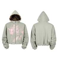 Ensemble de sweats à capuche en molleton de coton épais 480 g/m² Gravvi, fabrication sur mesure, impression en relief, délavage acide, streetwear vintage, survêtement, logo personnalisé