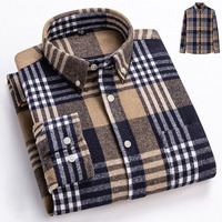 Chemise à carreaux décontractée pour homme avec logo personnalisé, 100% coton, manches longues, fabricant de chemises à carreaux, vente en gros B2B, vêtements