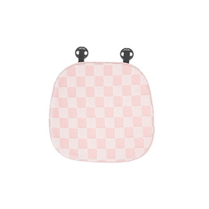 Housses de siège de voiture en peluche, ensemble complet, motif à carreaux rose avec nœud, pour sièges avant, chaudes pour l'hiver, décoratives, antidérapantes, utilisables en toutes saisons - Product Image 5