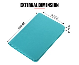 Torson Tùy Chỉnh 9 Túi Da Thẻ Chất Kết Dính 360 Thẻ + Không Thấm Nước PU Bìa Dây Kéo Thẻ Bền Sưu Tập Yugioh TCC CCG - Product Image 3