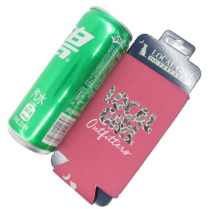 Custom Sublimation Slim 12oz Neoprene Cooler Bag Collapsible Blank Beer Can Kuzzies with Custom Printed Logo - Product Image 2