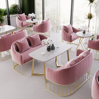 Chaise de négociation multifonctionnelle en marbre moderne de luxe léger, table à manger et canapé pour salon