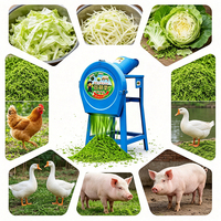 Coupe-ensilage 1kW 220V pour les agriculteurs du Sri Lanka, coupe l'herbe fraîche pour la fabrication d'ensilage pour les vaches laitières, 100 kg/h CE