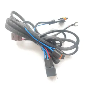 Factory Custom Xenon HID Light 9005 9006 LED Headlamp Socket Connector Automotive Conversion Dual Relay Wiring Harness