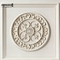 Médaillon de décoration de plafond, fabrication directe, matériau GRG, style provincial français, rosette en plâtre pour la décoration de chambre à coucher