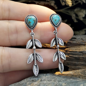 Orecchini Pendenti Creativi a Goccia con Accenti Colorati, Stile Vintage, Accessori di Moda per Donne, Vendita all'Ingrosso - Product Image 2