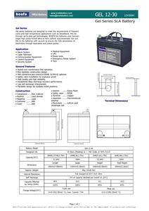 <span class=keywords><strong>Batterie</strong></span> au plomb scellée GEL12-30 12v <span class=keywords><strong>30ah</strong></span>, <span class=keywords><strong>batterie</strong></span> solaire <span class=keywords><strong>gel</strong></span>ée 12v <span class=keywords><strong>30ah</strong></span> pour lampadaires solaires - Product Image 2