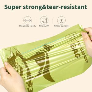 Auf Lager schnelle Lieferung 200 Beutel pro große Rolle <span class=keywords><strong>Pet</strong></span> Poop Entsorgungs beutel umwelt freundlicher abbaubarer Hunde abfall beutel mit Lavendel duft - Product Image 4