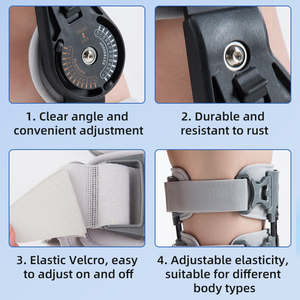Charnière orthopédique de haute qualité extension fonctionnelle réglable post-chirurgie orthèse hanche/genou/cheville/pied pour la rééducation - Product Image 6