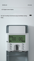 Diffuseur désodorisant automatique en plastique ABS Distributeur d'aérosol mural LCD à piles Lavande pour hôtels Solide