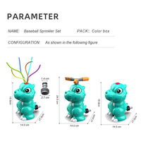 Jouet d'été en plastique pulvérisateur d'eau pour jardin, dinosaure, pour jeux aquatiques parent-enfant en extérieur, pour 0-24 mois