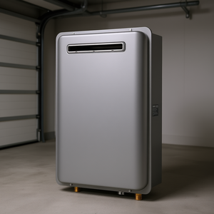 <b>Smart</b> Tankless Propane Water Heater 120000 Btu 5.3 Gal Outdoor Wall Mounted Metal Housing Forced Exhaust - Product Image 2