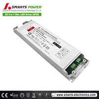 Sortie CE 100w 120w 150w IP20 Transformateur d'alimentation Led en plastique Triac & 0-10V (5 en 1) Pilote Led Dimmable 12v 24v