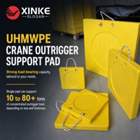 Plaques de stabilisation flottantes en UHMWPE pour grue mobile, légères et haute résistance, pour le soutien des grues.