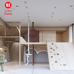 Conception de bar lounge moderne pour aire de jeux, mobilier d'aire de jeux pour enfants sur mesure, rénovation intérieure de restaurant familial - Product Image 1