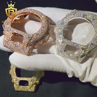 Boîtier de montre Iced Out en argent sterling 925 avec certificat GRA, diamant Moissanite couleur D VVS, bijoux de luxe Hip Hop VVS DW6900