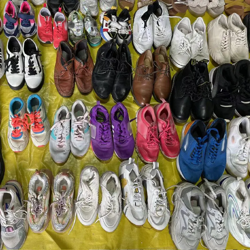 Tênis de futebol usados por atacado, sapatos esportivos utilizados em bales, sapatos de segunda mão para exportação da áfrica do sul