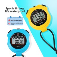 Stopwatch Elektronik Tahan Air Yisheng YS-802 Satu Kanal Presisi 0,01 Detik Anti Selip Fungsi Jeda untuk Atletik