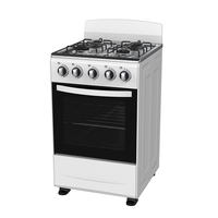 Oven Gas Listrik Stainless Steel Terbaru Desain Freestanding 80B 118L Multi-Burner Kapasitas Besar untuk Restoran Komersial
