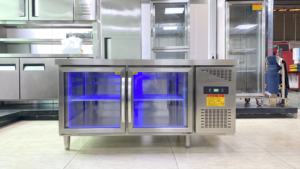 Réfrigérateur commercial <span class=keywords><strong>de</strong></span> haute qualité réfrigérateur appareils <span class=keywords><strong>de</strong></span> cuisine sous le comptoir réfrigérateur porte en verre Table <span class=keywords><strong>de</strong></span> conservation - Product Image 2